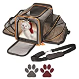 Petpeppy.com The Original Airline Approved Expandable Pet Carrier by Pet Peppy- Two Side Expansion, Designed for Cats, Dogs, Kittens,Puppies - Extra Spacious Soft Sided Carrier! (Black)