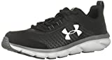 Under Armour Unisex-Youth Grade School Assert 8 Sneaker, Black (001)/Pitch Gray, 3.5