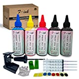 F-ink 5 Bottles Ink and Ink Refill Kits Compatible with Hp Inkjet Ink Cartridges 67XL 662XL 664XL 60XL 61XL 62XL 63XL 64XL 65XL 92XL 94XL 901XL-Ink Tools for Reuse The Cartridge