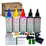 F-ink 5 Bottles Ink and Ink Refill Kits Compatible with Hp Inkjet Ink Cartridges 67XL 65XL 667XL 21XL 22XL 27XL 28XL 21 22 56 57 58 -Ink Tools for Reuse The Cartridge
