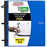 Five Star Flex Hybrid NoteBinder, 1 Inch Binder, Notebook and Binder All-in-One, Blue (29328AD2)