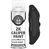 ERA Paints Black Brake Caliper Paint With Omni-Curing Catalyst Technology - 2K Aerosol Glossy Finish High Temp Resistance And Extreme Durability Against Color Fade And Chemicals Like Brake Fluid