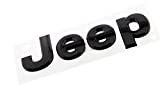 Mopar 2014 Jeep Wrangler Glossy Black Jeep Front or Rear Emblem Nameplate Decal