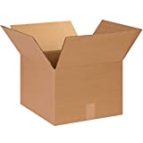 Aviditi 141410 Corrugated Cardboard Box 14" L x 14" W x 10" H, Kraft, for Shipping, Packing and Moving (Pack of 25)