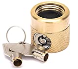Flow Security Systems | The FaucetLock | Heavy Duty Brass Construction | Prevents Water Theft & Secures Outdoor Bibbs | Promotes Water Conservation | Keyed The Same | FSS 50 | 1 Pack