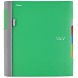 Five Star Advance Spiral Notebook, 5 Subject, College Ruled Paper, 200 Sheets, 11 x 8-1/2 inches, Green (73148)