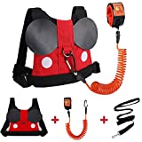 Accmor Toddler Leash Harness, Child Harness Baby Leash + Anti-Lost Wrist Link, Cute Kids Harness with Walking Assistant Strap Belt Tether for 1-5 Years Boys and Girls to Zoo or Mall