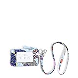 Vera Bradley Women's Zip ID Case and Lanyard Combo, Butterfly by-Recycled Cotton, One Size