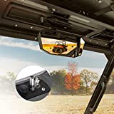 UTV Rear View Mirror, Upgraded Kemimoto Rear View Mirror Compatible with Polaris Ranger 500 570 900 XP 1000XP/Crew 2017 2018 2019 2020 2021 2022 2023 (Factory Drop Down Mounting Tab Required)