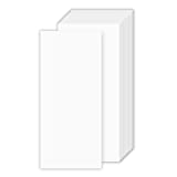 Blank Business Note Cards – Great for Invitations, Advertisements and Marketing| Thick and Durable 80lb (216gsm) White Cover Stock | 4 x 9 Inches | 100 Cards per Pack