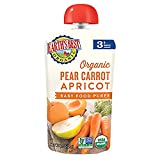 Earth's Best Organic Stage 3 Baby Food, Pear Carrot Apricot, 4.2 Oz (Pack of 12) (Packaging May Vary)