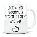 DPT Graduation Gifts - Physical Therapist Graduates - Physical Therapy Coffee Mug for Men and Women School Students Class of 2018 - Funny Grad Diploma or Academic Degree Congratulations