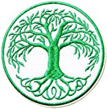 Tree of Life Heaven Evolution Celtic Religion Patch Iron on Sew Embroidered Applique Logo Badge Sign Symbol Embelm Craft Costume Gift