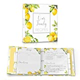 Recipe Binder To Create Your Own Recipe Book - 3 Ring, Full Page 8.5 x 11" Cookbook with 10 Dividers, 25 Double-Sided Recipe Cards, 50 Page Protectors & 30 Tab Labels - DIY Family Recipe Organizer Kit