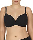 Natori Women's Chic Comfort Full Figure Sweetheart Contour Underwire Bra, Black, 38DDD