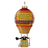 Hallmark Keepsake Christmas Ornament 2019 Year Dated The Wizard of Oz Up, Up and Away Hot Air Balloon, Glass and Metal