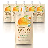 USDA Organic Yuza Citron Juice [ 6 Pouches ] Ready to Drink, ON-THE-GO Vegan Kids Juice, Yuzu Beverage Rich in Vitamin C, Korean Honey Citron Tea by [Yuza]