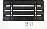 Universal Front License Plate Tag Holder Mounting Mount Relocator Adapter Bumper Bracket for AUTO CAR Truck Van SUV Golf CART New (2 Screws 4 Bolts & 4 Built in Nuts - Included !!)