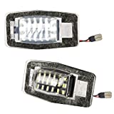 MbuyDIY LED License Plate Light Lamp Assembly Compatible with Mazda Miata MPV Tribute Protege Protege5 Ford Escape Mercury Mariner 6000K White, Pack of 2