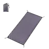 CAMPMOON Waterproof Camping Tarps 5x7 Feet, Large Oxford 4 in 1 Tent Footprints Ultralight Compact Ground Cloth with Carry Bag for Camping Backpacking, Gray