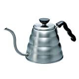 Hario V60 "Buono" Drip Kettle Stovetop Gooseneck Coffee Kettle 1.2L, Stainless Steel, Silver