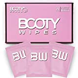 BOOTY WIPES for Women - 30 Individually Wrapped Flushable Feminine Wet Wipes for Travel, Flushable Wipes for Adults, pH Balanced Wipes with Vitamin E & Aloe Vera