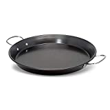 Ecolution Sol Paella Pan  Eco-Friendly PFOA Free Hydrolon Non-Stick  Heavy Duty Carbon steel with Riveted Chrome Plated Handles  Dishwasher Safe  Limited  Black 15 Diameter