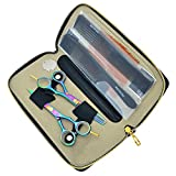 Smith Chu 5.5 Inch Professional Rainbow Salon Hair Shears Kit Cutting & Thinning Scissors Hairdressing Barber Set with Comb/Case