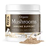 FERA PET ORGANICS Mushroom Blend for Dog and Cat Immune Support - USDA Organic Certified - for Cognitive Health, Vitality, and Immune Support, Made in The USA, 120 Servings, 60g