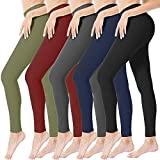 Natural Feelings High Waisted Leggings for Women Pack Tummy Control Athletic Yoga Pants Opaque Slim