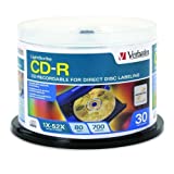 LightScribe, CD-R, 80MIN, 700MB, 52X, Gold Surface, 30/Pack, Spindle, Sold as 1 Package