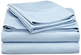 Jenylinen Queen Size Sleeper Sofa Bed Sheet Set (62" x 74" x 6") 100% Egyptian Cotton ( Light Blue Solid ) 500 Thread Count!!