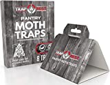 Pantry Moth Traps- Safe and Effective for Food and Cupboard- Glue Traps with Pheromones for Pantry Moths (8 Pack)