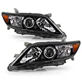 ACANII - For Black 2010-2011 Toyota Camry USA Built Projector Headlights lamps Driver + Passenger Side