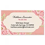 Romantic Rose Custom Printed Business Cards - Set of 250 - 2 x 3-½ inches - Matte Finish - Single-Sided - Great for Graduations and Personalized Gifts, Printed in the USA, by Colorful Images