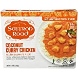 Saffron Road Coconut Curry Chicken with Basmati Rice Frozen Dinner, 10oz - Antibiotic Free, Gluten Free, Halal