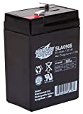 Interstate Batteries 6V 4.5Ah Rechargeable Battery (SLA0905) Sealed Lead Acid Rechargeable SLA AGM (F1 Terminal) Blood Pressure Monitor, Oxygen & Pulse Meter, Medical Device, Deer Feeder