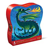 Crocodile Creek - Land of Dragons - 36 Piece Jigsaw Floor Puzzle with Heavy-Duty Box for Storage, Large 20" x 27" Completed Size, Designed for Kids Ages 3 Years and up