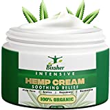 Hemp Cream | Muscle & Joints Soothing Relief Cream | Natural High Strength Formulation Hemp Extract | MSM, Arnica & Menthol | for Discomfort in Feet, Knees, Back, Neck, Shoulders