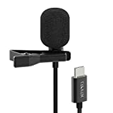 USB C Microphone, Cubilux Type C Lavalier MIC, External Lapel Clip MIC Compatible with 2021/2020 iPad Pro 11 12.9, iPad Air 4, iPad Mini 6, Samsung S21/S20, Note 20/10 5G, Pixel 6 Pro 5 4 3 XL, 5 FT