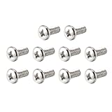 uxcell M4 x 10mm 304 Stainless Steel Phillips Pan Head Screws Bolt 60pcs