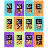 12 Individual Nuts & Seed Healthy Snacks Variety Pack - All Natural Grab N Go Keto Snack Bar Packs for Trail, Office, Travel, College Dorm, Kid, Adult Assorted Vegan Low Carb Plant-Based Single Serve
