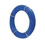PureSec 15FT Blue 1/4 Inch O.D.NSF Certified CCK RO Tubing at 70°F-120PSI to 150°F-60PSI 1/4" Flexible water pipes 1/4-inch Plastic Tubing（15 Feet)（15 Feet)