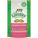 Greenies FELINE GREENIES SMARTBITES Healthy Skin and Fur Cat Treats Salmon Flavor 2.1 oz.