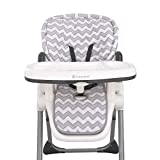 Sumersault  Soft Gray and White Chevron High Chair Pad | Easy to Install Replacement Cushion | Fits Most 3-5 Point Harness High Chairs