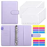 SKYDUE 12pcs Cash Envelopes for Budgeting,Budget Binder with Money Organizer for Cash Saving with Label Stickers