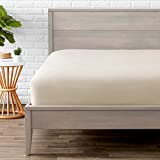 Bare Home Fitted Bottom Sheet Queen - Premium 1800 Microfiber - Ultra-Soft Wrinkle Free - Deep Pocket - Queen Fitted Sheet (Queen, Sand)