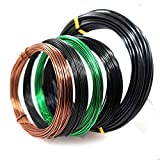 CRAFT WIRE Bonsai Wire for Bonsai Tree Total 164 Feet 5 Rolls 3 Sizes 0.8 mm, 1.0 mm, 1.2 mm and 2.0 mm Aluminum Wire