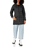 Amazon Essentials Women's Lightweight Long-Sleeve Full-Zip Water-Resistant Packable Hooded Puffer Coat, Black, XX-Large