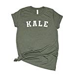 Kale T Shirt Womens T-Shirt Casual Top Graphic Tee Short Sleeve Shirt Vegan T-Shirt Plant T Shirt